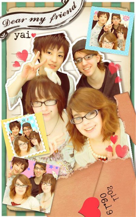 A couple of KCP American friends and a mutual Japanese friend got Purikura'd! Kaito, Steven, Haley, and Allison.