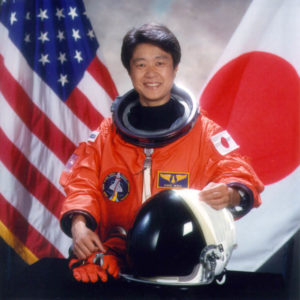 Portrait Japanese astronaut Chiaki Mukai.