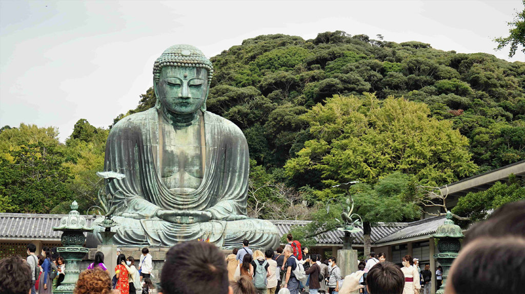 Big and handsome Buddha in Kamakura